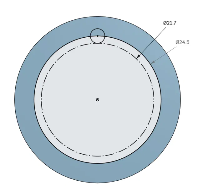 Khớp nối pát giữ cán chổi (Broom Brush Handle Bracket Joint) - Image 2