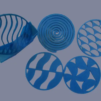 Lót Ly Tròn – Họa Tiết & Thể Thao (Cup Coaster - Pattern and Sports)