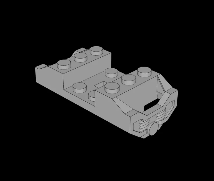 Bogie Bánh Xe Tàu LEGO Compatible (2878.dat) 1 Trục, Không Kèm Wheelset - Image 1