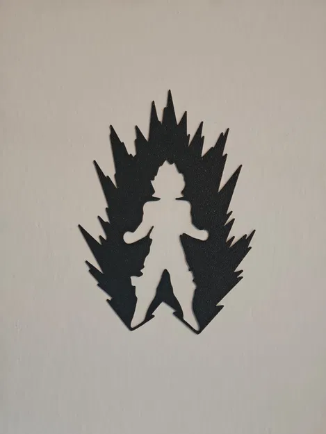Dragon Ball Z - Son Goku dạng Super Saiyan (bóng đổ treo tường 2D/3D) - Image 1