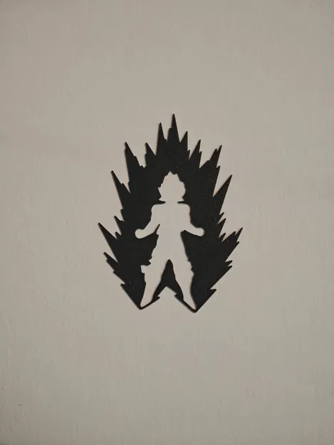 Dragon Ball Z - Son Goku dạng Super Saiyan (bóng đổ treo tường 2D/3D) - Image 2