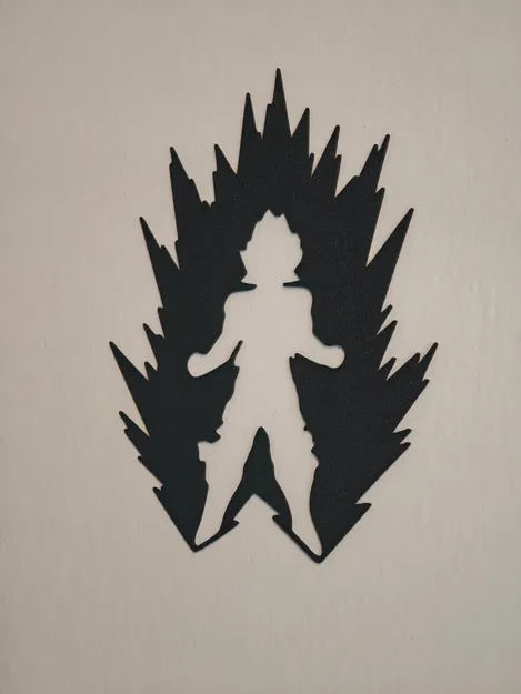 Dragon Ball Z - Son Goku dạng Super Saiyan (bóng đổ treo tường 2D/3D) - Image 3