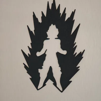 Dragon Ball Z - Son Goku dạng Super Saiyan (bóng đổ treo tường 2D/3D)