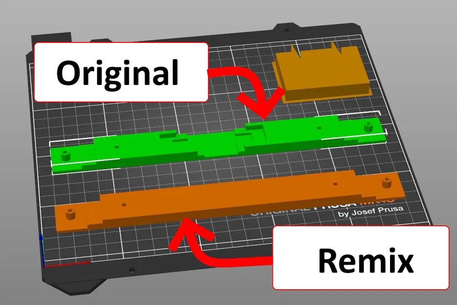 Remix - Khung nắp trên nam châm Prusa Core One+ – Không có vent slider - Image 1