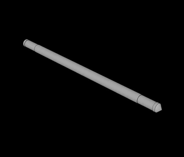 Trục Lego Compatible (70720.dat) Axle 5 x 112 LDU với đầu côn - Image 1