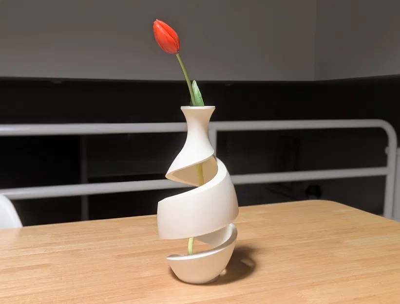 Bình hoa xoắn ốc (Spiral Vase) - Image 1