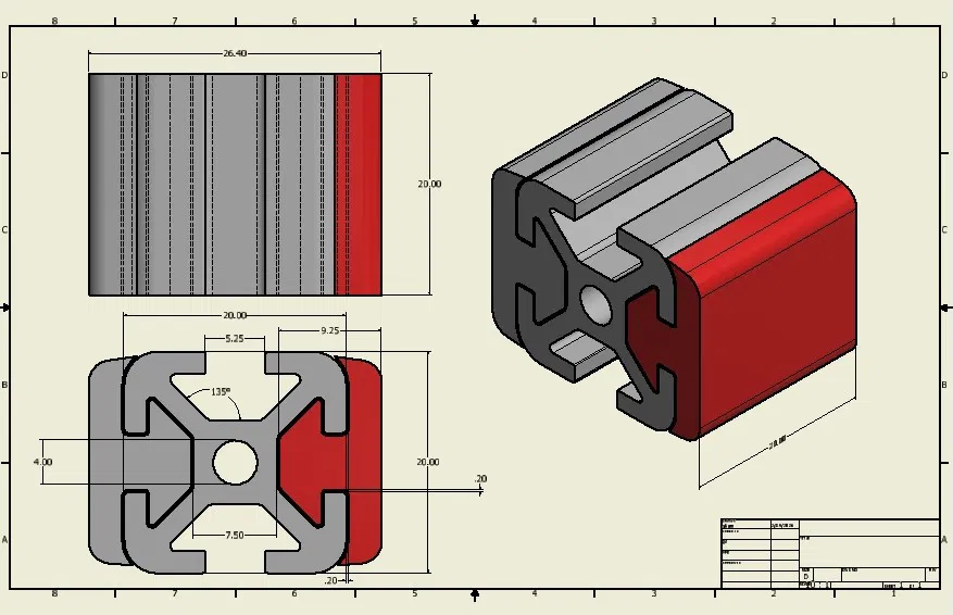 Dụng cụ nhôm định hình canal5 (nut5) Aluminium profile tool's - Image 1