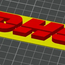 Logo DHL cho phòng bưu chính hoặc văn phòng