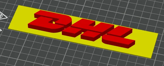 Logo DHL cho phòng bưu chính hoặc văn phòng 1