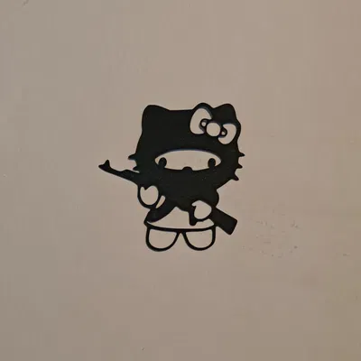 Gangster Hello AK- itty Shadow – Decor treo tường