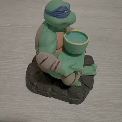 Rùa Ninja TMNT uống trà Matcha