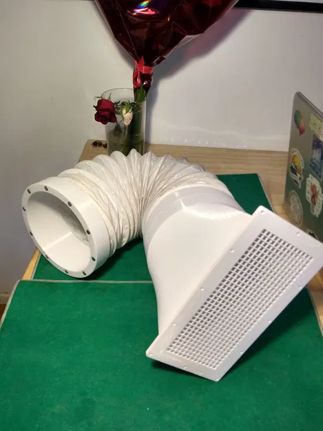 Ống thông gió cửa sổ nam châm 150mm (6") – Hose Connector Prusa Core One - Image 1