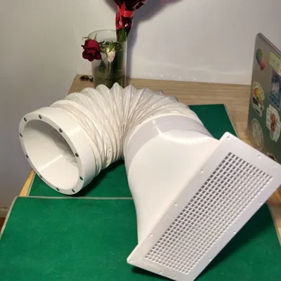 Ống thông gió cửa sổ nam châm 150mm (6") – Hose Connector Prusa Core One