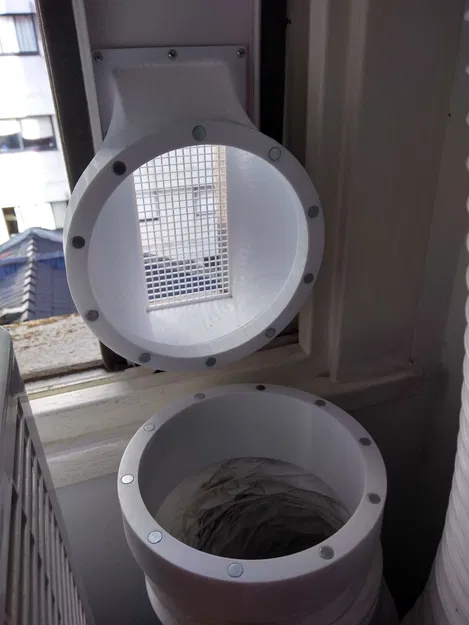 Ống thông gió cửa sổ nam châm 150mm (6") – Hose Connector Prusa Core One - Image 3