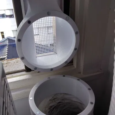 Ống thông gió cửa sổ nam châm 150mm (6") – Hose Connector Prusa Core One