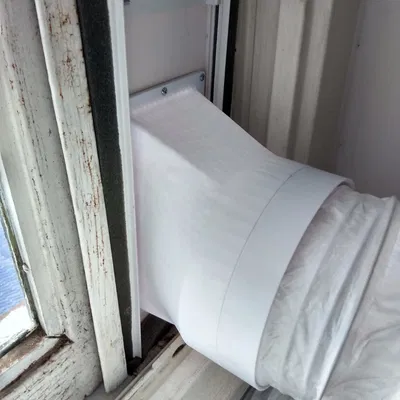 Ống thông gió cửa sổ nam châm 150mm (6") – Hose Connector Prusa Core One