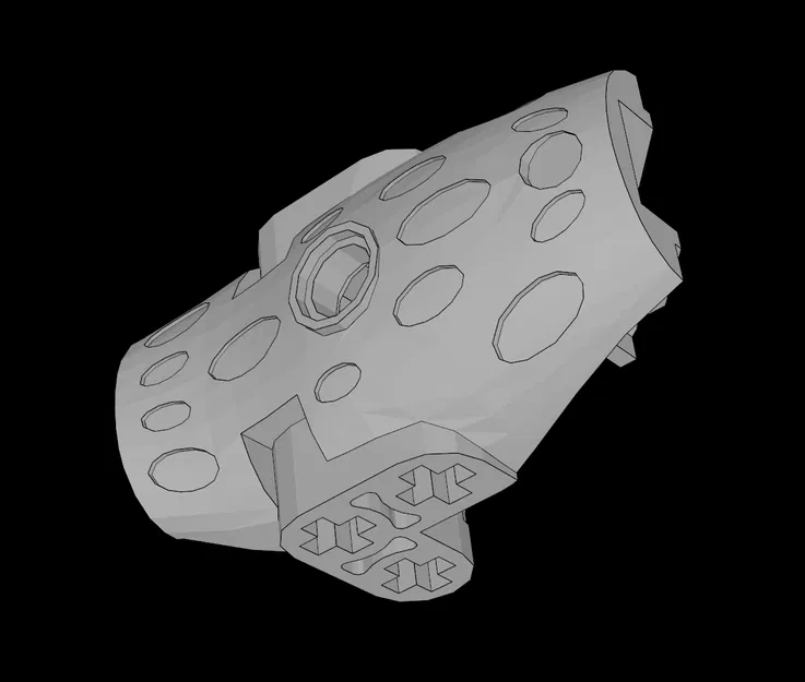 Lego Compatible (57558.dat) Bionicle Hydruka Back Plate - Image 1