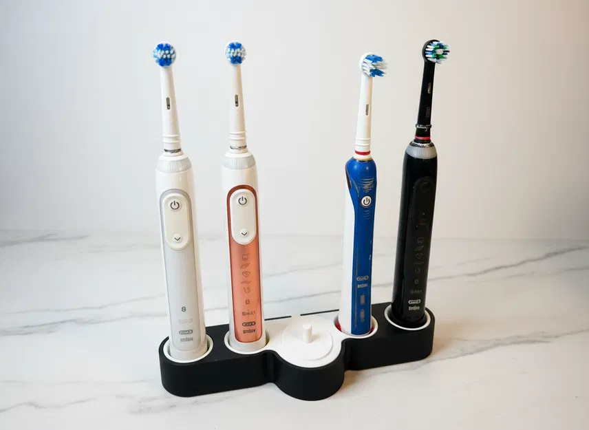 Trạm Oral-B 4 Bàn Chải – Đế Sạc Tích Hợp & Khay Hứng Nước - Image 2