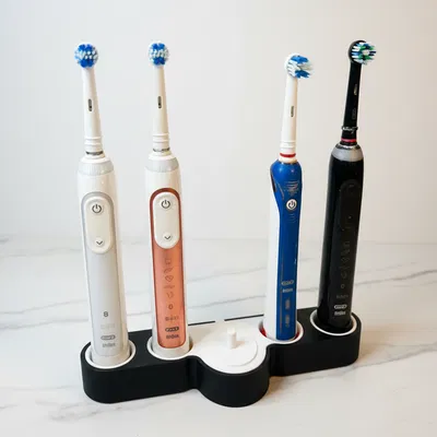 Trạm Oral-B 4 Bàn Chải – Đế Sạc Tích Hợp & Khay Hứng Nước