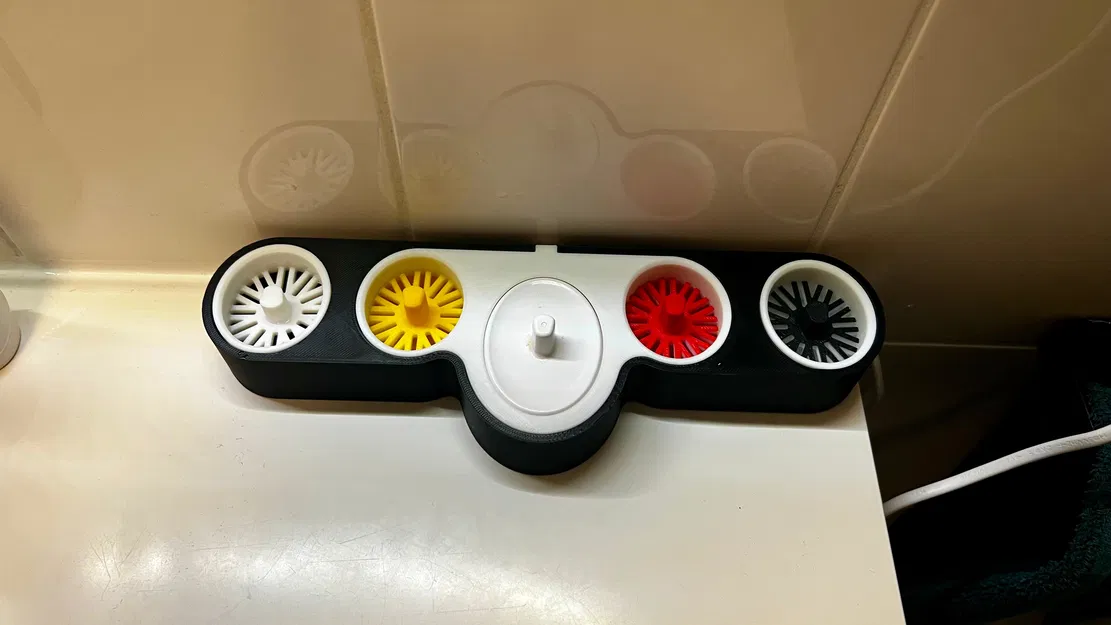 Trạm Oral-B 4 Bàn Chải – Đế Sạc Tích Hợp & Khay Hứng Nước - Image 11