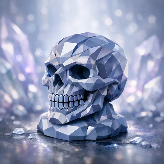 Tượng Bán Thân Đầu Lâu Pha Lê (Crystal Skull Bust) - Image 2