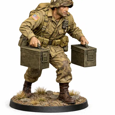 Bolt Action WW2 US HMG Ammo Support (28mm)