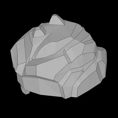 Tương thích LEGO (64785.dat) Head Rock Monster Jaw Upper (Type I)