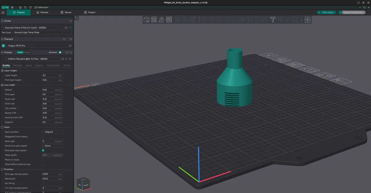 Anycubic Kobra 2 Max - Profile OrcaSlicer tối ưu (GCode riêng, Calibrated, Anti-Tangle) - Image 1