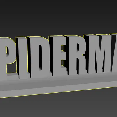 Thẻ Tên Trưng Bày - SPIDERMAN – Modular Collectible System – #SAVFX