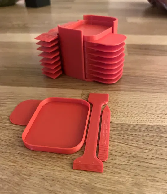 Khay trộn keo/epoxy kèm tab cầm tay và holder - Image 1