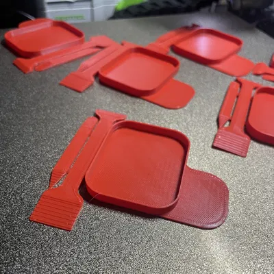 Khay trộn keo/epoxy kèm tab cầm tay và holder