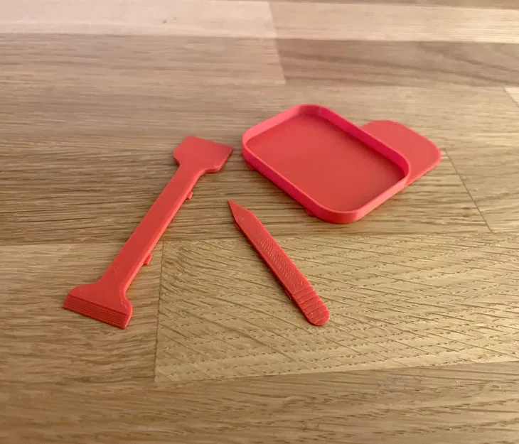 Khay trộn keo/epoxy kèm tab cầm tay và holder - Image 4