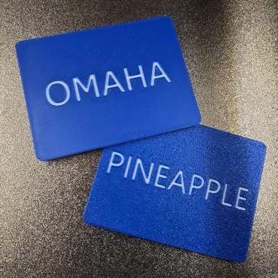 Plaque mixed game Poker (in 2 mặt) để theo dõi biến thể bài