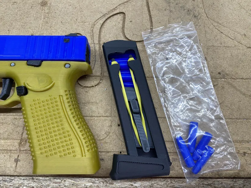 Magazine clip cải tiến dùng dây thun cho Flick 19X With MODS! (open-source CAD) - Image 1