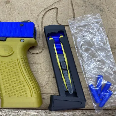 Magazine clip cải tiến dùng dây thun cho Flick 19X With MODS! (open-source CAD)