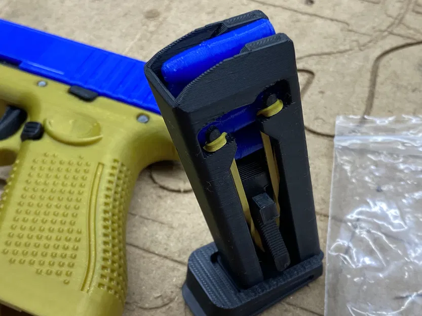 Magazine clip cải tiến dùng dây thun cho Flick 19X With MODS! (open-source CAD) - Image 2