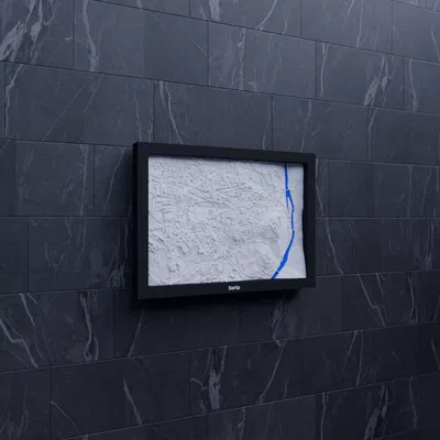 Soria, Tây Ban Nha – 3D Miniature địa hình topo