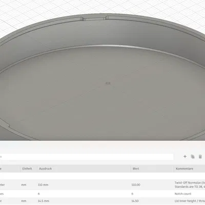 [OEJL] Bộ sưu tập nắp hũ TwistOff - Parametric