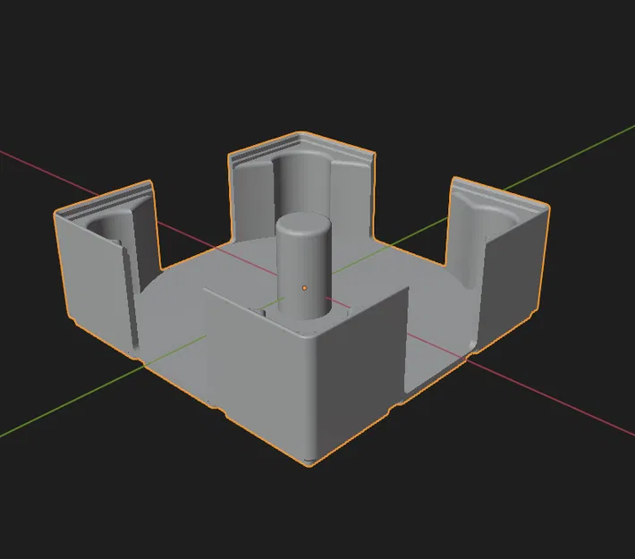 Khay giữ đĩa máy mài góc Gridfinity - 125mm (Dễ in hơn) - Image 3