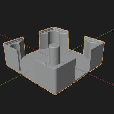 Khay giữ đĩa máy mài góc Gridfinity - 125mm (Dễ in hơn)