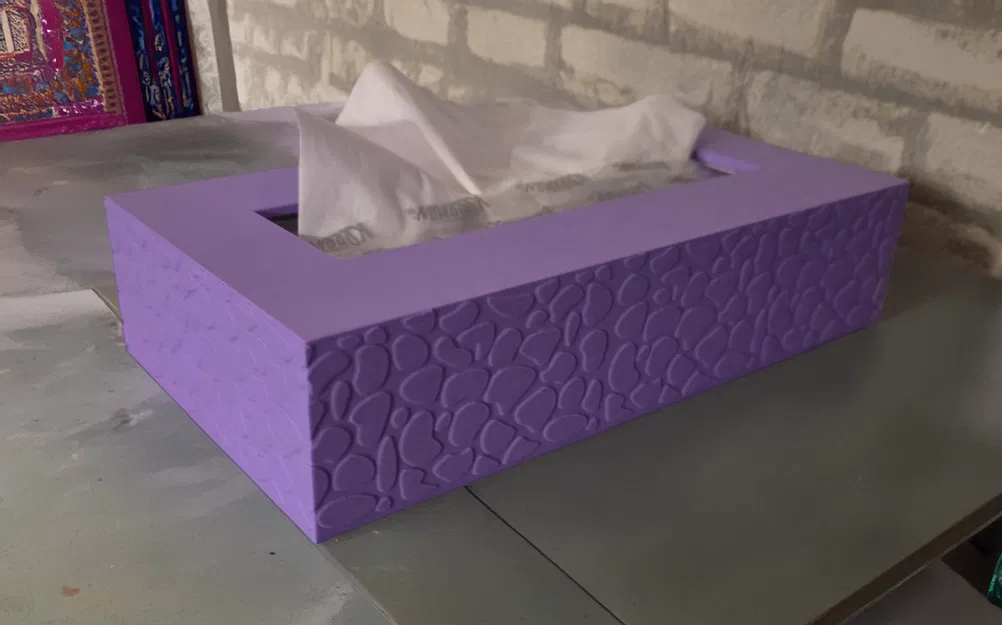 Nắp Hộp Khăn Giấy Trang Trí (Họa Tiết Hữu Cơ) - Image 1