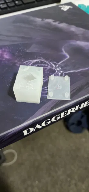 Khuôn Daggerheart Rhombic Dodecahedron D12 Mold - Image 4