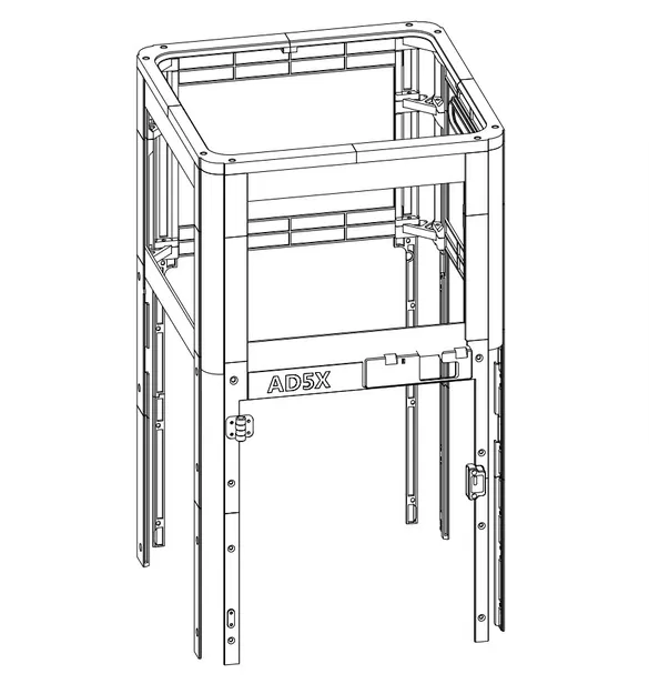 Vỏ che Flashforge AD5X (chi tiết in phẳng / Flat-Print parts) - Image 2
