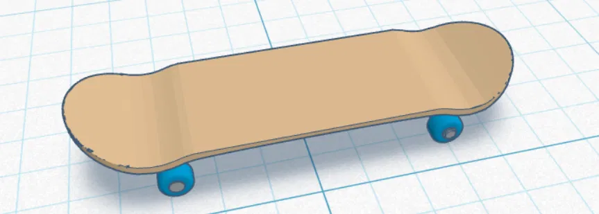 Skateboard dummy mini (không chuyển động) - Image 1