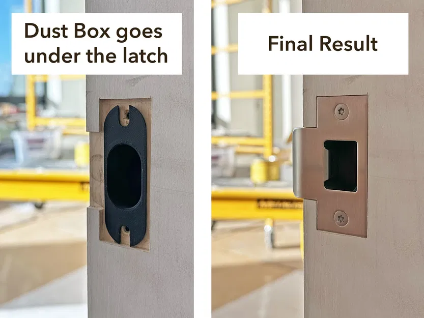 Hộp che bụi Door Latch Low Profile (Low Profile Door Latch Dust Box) - Image 2