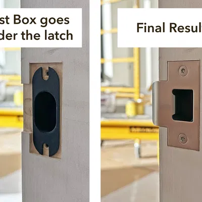 Hộp che bụi Door Latch Low Profile (Low Profile Door Latch Dust Box)