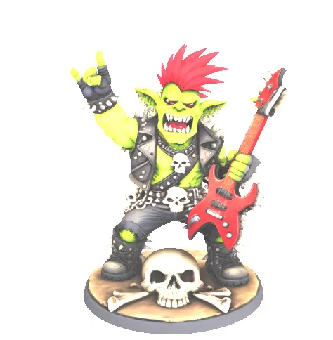 "Amp" – Tượng nhân vật Orc Punk Rock - Image 2