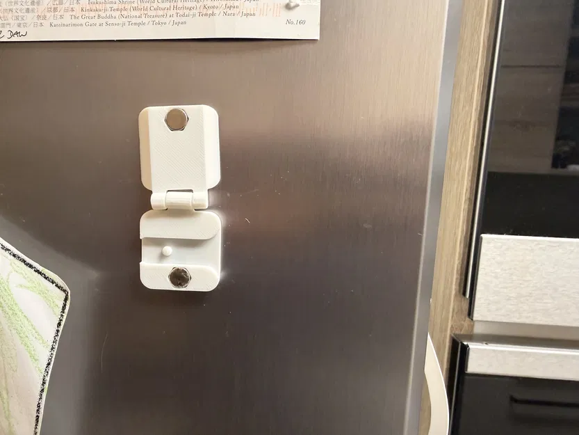 Khóa cửa an toàn cho trẻ (Print-in-Place) – Mở bằng nam châm hoặc cần gạt - Image 4