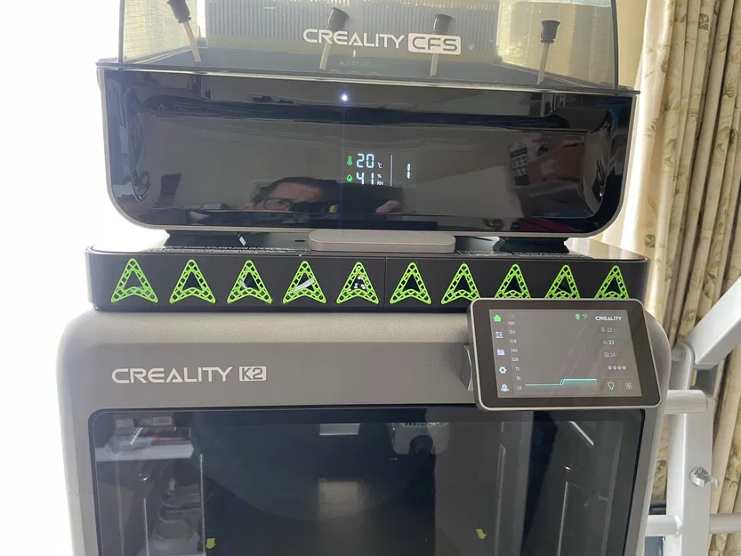 Riser Creality K2 (KHÔNG dùng cho PLUS/PRO) Vented/Solid - In không cần Support - Image 1
