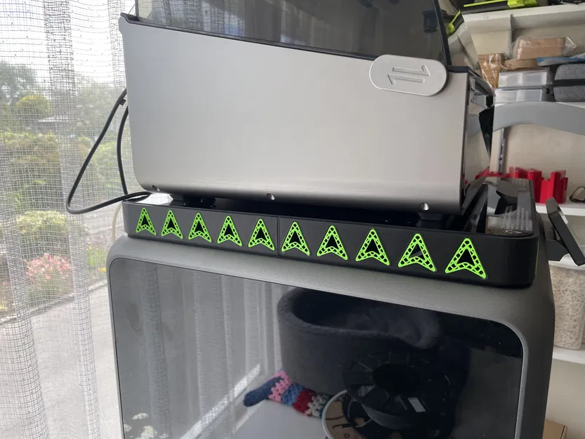 Riser Creality K2 (KHÔNG dùng cho PLUS/PRO) Vented/Solid - In không cần Support - Image 4